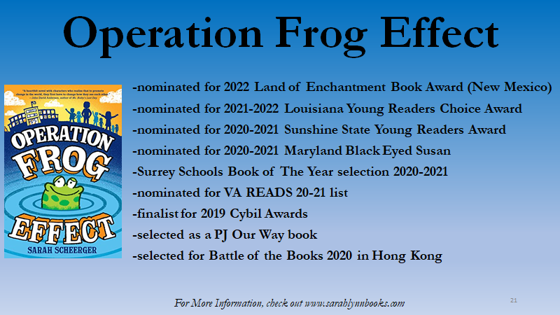 Operation Frog Effect is nominated for several awards