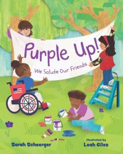 Cover of "Purple Up: We Salute Our Friends"